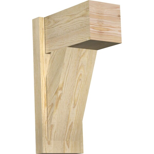 Ekena Millwork Traditional Block Rough Sawn Outlooker, Douglas Fir, 8"W x 14"D x 22"H OUT08X14X22TRA05RDF - main